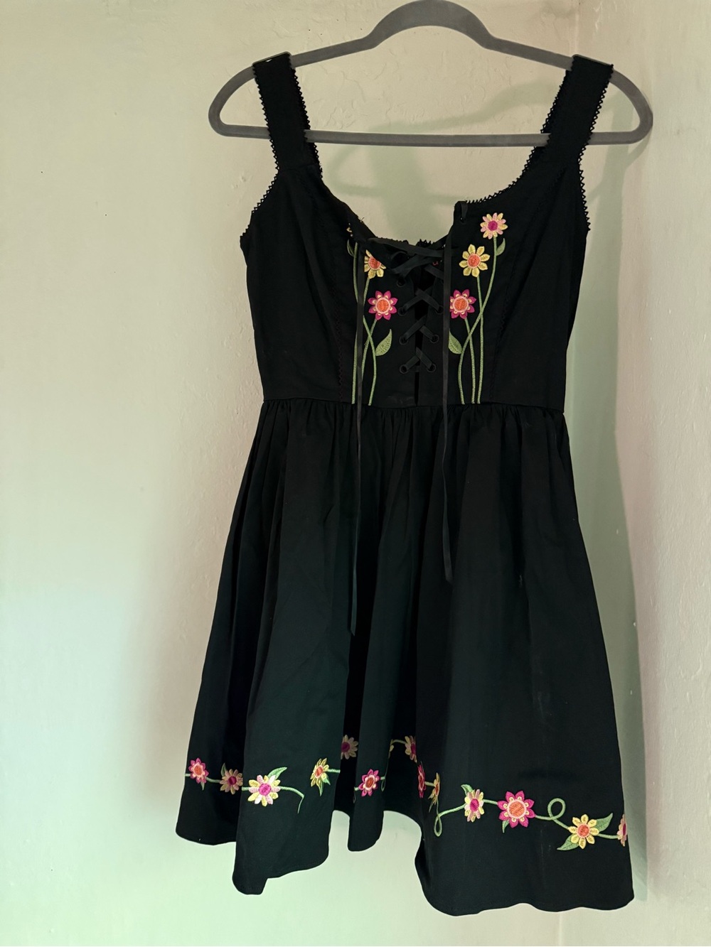 Delia’s Dolls Kill Floral Embroidered Sundress